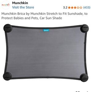 NWOT Munchkin Brica Stretch-to-Fit Car Window Sunshade
